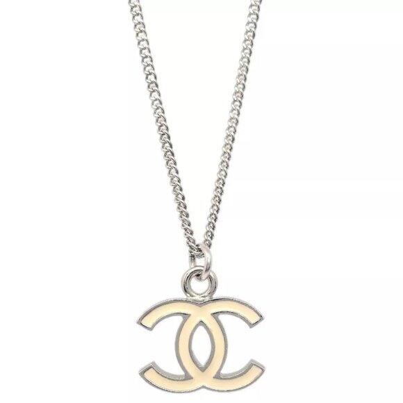 Chanel CC Chain Necklace Pendant Silver 07V 153610 - Picture 1 of 4